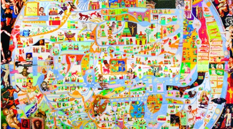 Joyce Kozloff, Jeez, 2012.
Courtesy of artist and CB1 Gallery, LA