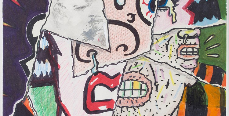 Art Spiegelman
Study for the Cover of RAW no. 7, The Torn-Again Graphic Mag. Mixed media. Ca. 1985