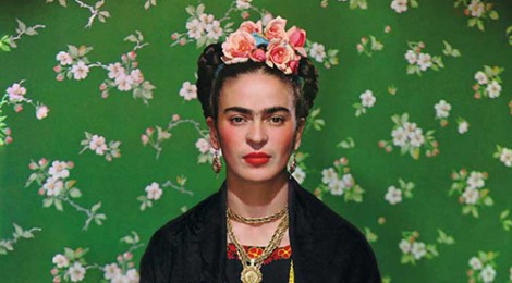 Frida Kahlo on White Bench photograph by Nickolas Muray