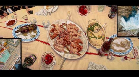 F. Scott Hess, Funnyman’s Wake, 2013, Courtesy Koplin Del Rio Gallery.