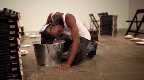 taisha paggett_Underwaters (we is ready, we is ready) performance at the Whitney Biennial, April 16th–20th, 2014. Photo by Ashley Hunt and Christopher Golden.