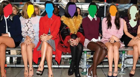 John Baldessari, Miu Miu Fall-Winter 2014-15 défilé front row, February 2014