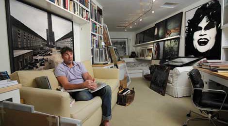 Loebach amongst his collection at his home, 2011. Photo by © Tom Atwood, TomAtwood.com.