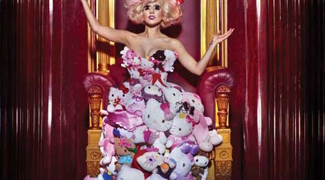Hello Kitty x Lady Gaga Plush Dress, 2009, photo by Markus + Indrani, styled by GK Reid.