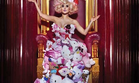 Hello Kitty x Lady Gaga Plush Dress, 2009, photo by Markus + Indrani, styled by GK Reid.