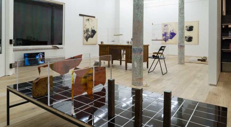 View of Benoît Maire, “Sticker Beings,” Kiria Koula, San Francisco, 2015