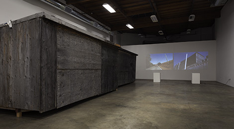 Al Payne, The Painting Sheds & Paris, 2015, installation view, photo courtesy of The Box, LA and Chris Payne.