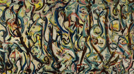 Jackson Pollock, Mural, 1943, (detail) The University of Iowa Museum of Art, Gift of Peggy Guggenheim, 1959.6. Reproduced with permission from the University of Iowa.