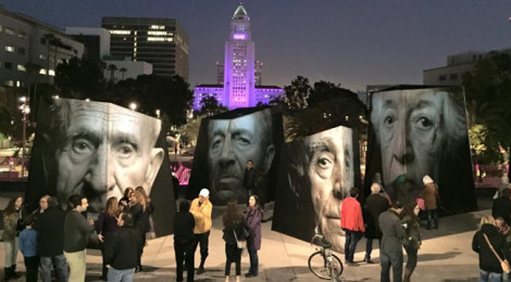 Public art installation by Ara Oshagan and Levon Parian