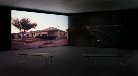 Installation view of Kahlil Joseph: Double Conscience, March 20 – August 16, 2015 at MOCA Grand Avenue, courtesy of The Museum of Contemporary Art, Los Angeles, photographed by Chayse Irvin, installation photo by Brian Forrest.