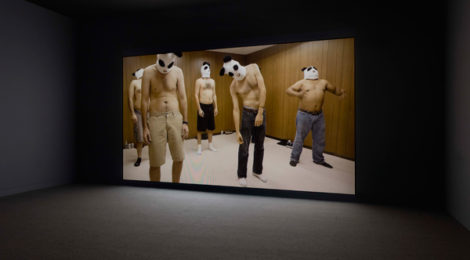 Kenneth Tam, still from Breakfast in Bed, 2016, installation view, "Made in L.A. 2016: a, the, though, only," Hammer Museum, Los Angeles, photo by Brian Forrest.