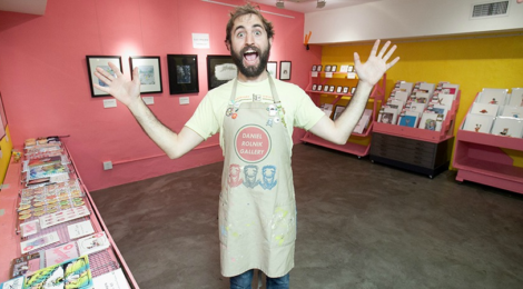 Daniel Rolnik at his gallery.