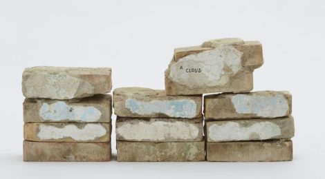 Jimmie Durham, "These Twelve Bricks Were Used to Represent the Dawn Sky in Venice," 2015