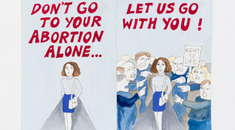 Erika Rothenberg, Don’t Go Alone, 1992, ©Erika Rothenberg, courtesy of the artist and Charlie James Gallery, photo by Michael Underwood