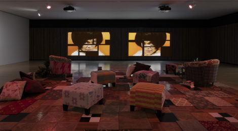 Mickalene Thomas, “Do I Look Like a Lady?” 2016, ©Mickalene Thomas, courtesy of The Museum of Contemporary Art, Los Angeles, photo by Brian Forrest