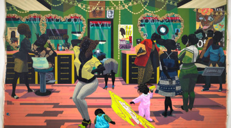 Kerry James Marshall, School of Beauty, School of Culture, 2012, photo by Sean Pathasema