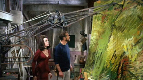 A Monster: Painting machine from What a Way to Go.