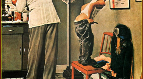 Norman Rockwell, At the Doctor’s, 1958.