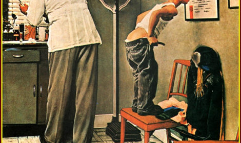 Norman Rockwell, At the Doctor’s, 1958.