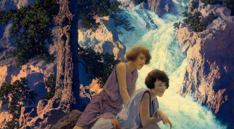 Maxfield Parrish 1870-1966), Waterfall, c. 1930