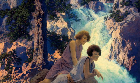 Maxfield Parrish 1870-1966), Waterfall, c. 1930
