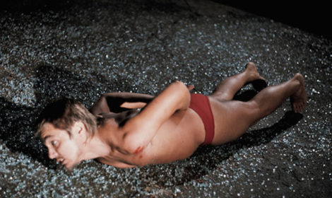 Chris Burden's Through the Night Softly, 1973 performance for TV consumption.