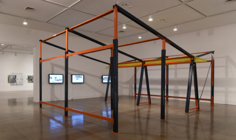 Estudio Teddy Cruz + Forman, Mecalux Retro-fit: Framework for Incremental Housing, installation view, 2017, ©Estudio Teddy Cruz + Forman, courtesy of the artists and OCMA
