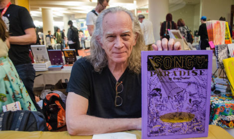 Panter with his new book, photo by Jody Culkin.