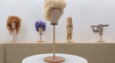 Jim Shaw, The Wig Museum, installation view at the Marciano Art Foundation, 2017, photo by Robert Wedemeyer, courtesy Marciano Art Foundation