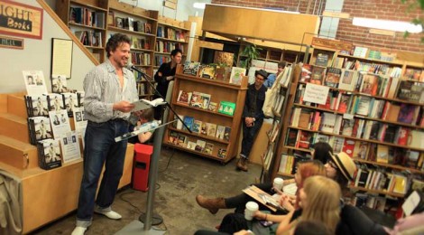 Richard Hell reading at Skylight Books in Los Feliz, photo by Hank Cherry