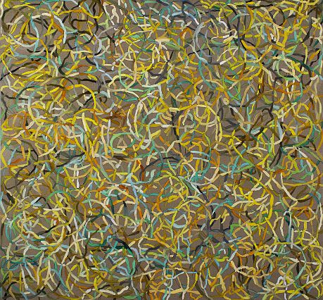 Joshua Aster, Thicket, 2013, Oil on linen, 64 x 69 inches