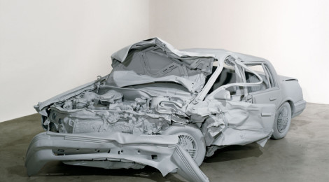 Charles Ray, Unpainted Sculpture, 1997, 60 x 78 x 171", fiberglass, paint, collection Walker Art Center.