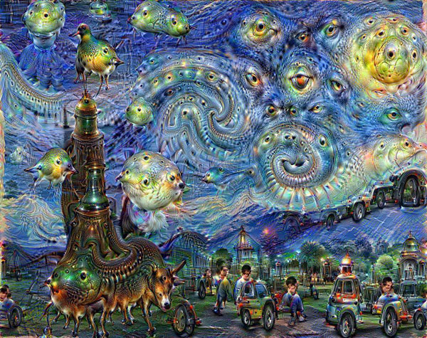 Starry Night, Google Deep Dream