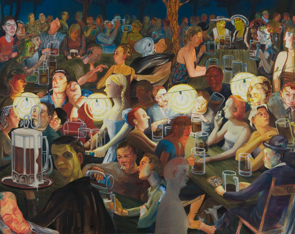 Biergarten at Night, 2007, collection Bobbi and Stephen Rosenthal, New York, courtesy the artist and Susanne Vielmetter Los Angeles Projects.