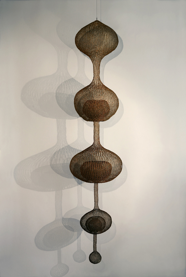 Ruth Asawa, Untitled,  [S.143, Hanging Five-Lobed, Multi-Layered Continuous Form within a Form] 1996© Estate of Ruth Asawa courtesy Christie’s Photo: Laurence Cuneo © 2015