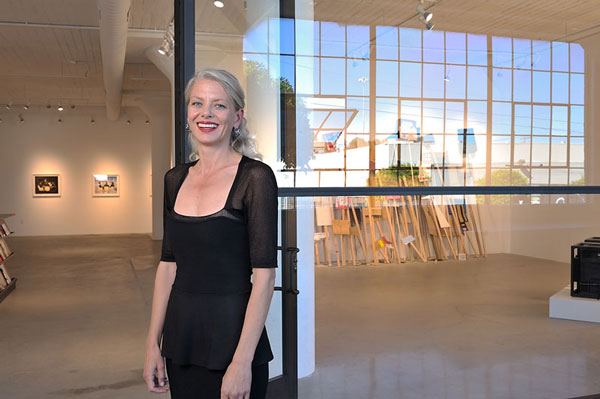 Catharine Clark at her 248 Utah Street gallery, in the DoReMi arts district, courtesy Catharine Clark Gallery