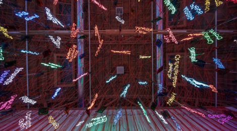 Installation view, Jason Rhoades, My Madinah. In pursuit of my ermitage…, 2004; mixed media, dimensions variable; courtesy the estate, Hauser & Wirth and David Zwirner.