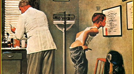 Norman Rockwell, At the Doctor’s, 1958.