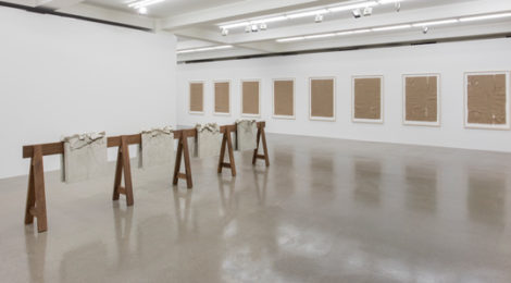 Analia Saban, "Folds and Faults," installation view. © Analia Saban. Courtesy Sprüth Magers.