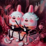 Opening night celebrating the debut of “Once Upon a Quiet Kingdom,” the new solo exhibit from artist Brandi Milne
