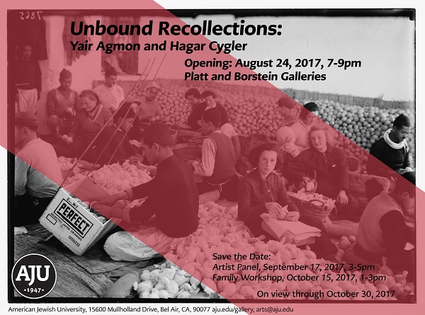 Opening: Unbound Recollections: Yair Agmon and Hagar Cygler