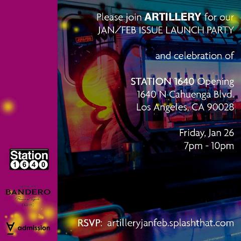 Artillery's Jan/Feb Issue Launch Party
