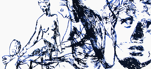 1st Friday for "Blue-Barbar-Braid: Forms at Rest / Forms in Resistance"