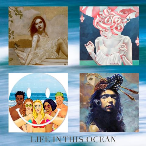 Opening Reception for "Life In This Ocean," co-curated by Deirdre Sullivan-Beeman & Kathy Taslitz