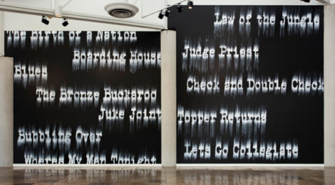 Gary Simmons: Fade to Black at the California African American Museum. Photo: Brian Forrest