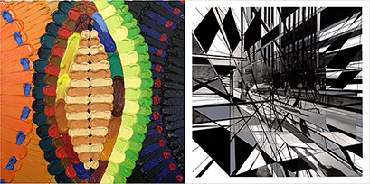 June Edmonds – Scats and Stitches // A.M. Rousseau – Drawing Near
