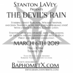 "The Devil's Rain" Film Screening Presented By Stanton LaVey