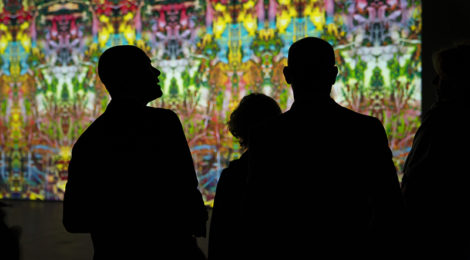 Reich Richter Pärt, Live performance installation, images ©Gerhard Richter (2019) photo by Stephanie Berger, courtesy The Shed.