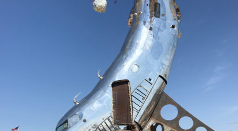 Lodestar, 2019, permanent art installation, Bombay Beach, photo by Jack Burke