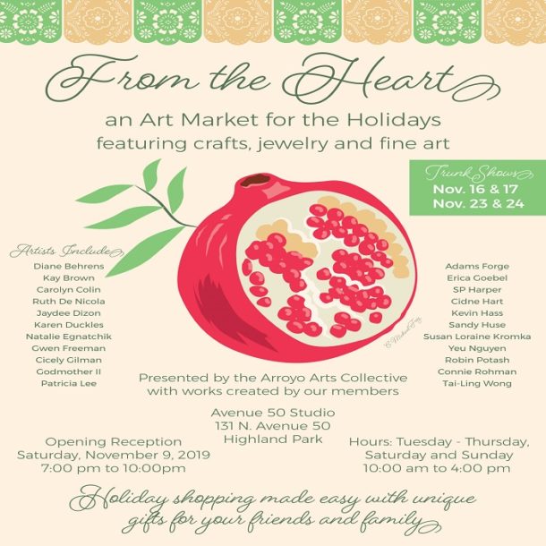 Arroyo Arts Collective presents From the Heart, A Holiday Art Market